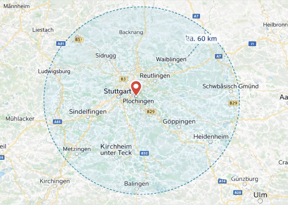 Transporter mieten, Plochingen, Esslingen, Stuttgart, Göppingen, Kirchheim unter Teck, Nürtingen, Wendlingen, Filderstadt, Ostfildern, Waiblingen, Ludwigsburg und viele weitere Orte in der Region